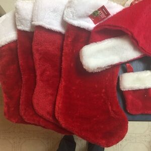 Retro Christmas Plush Stocking Lot | Vintage style